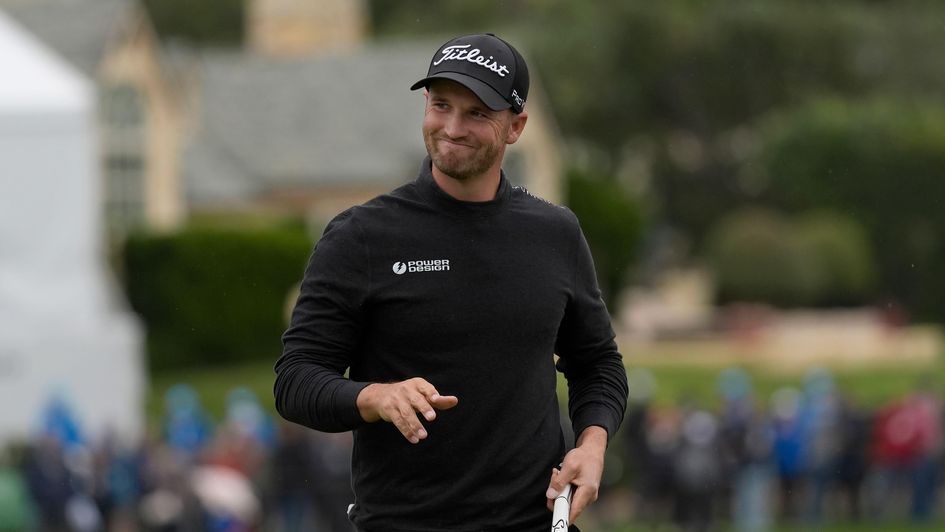 Wyndham Clark is all smiles at Pebble Beach