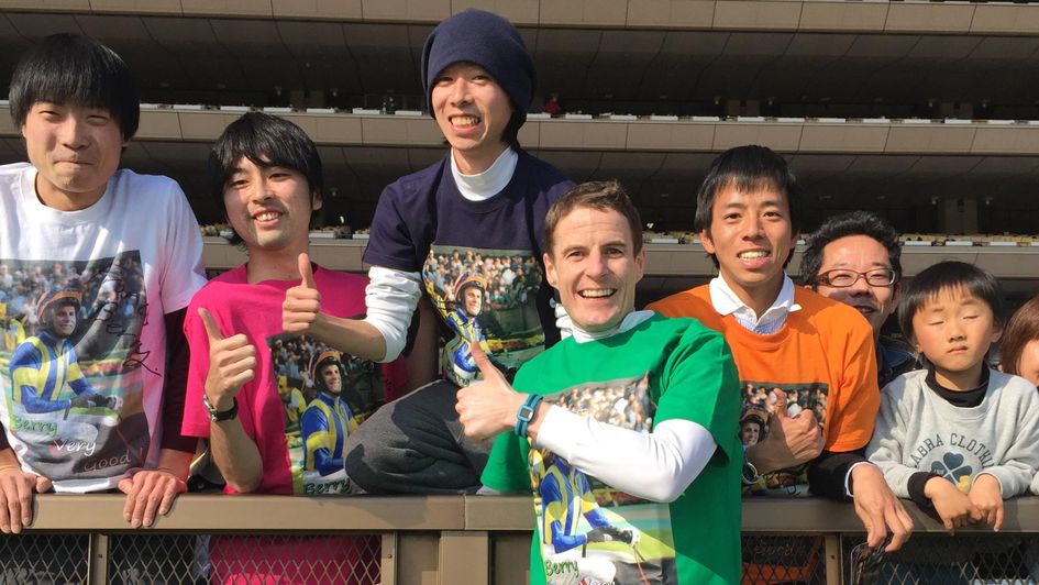 With some of my fan club out in Japan!
