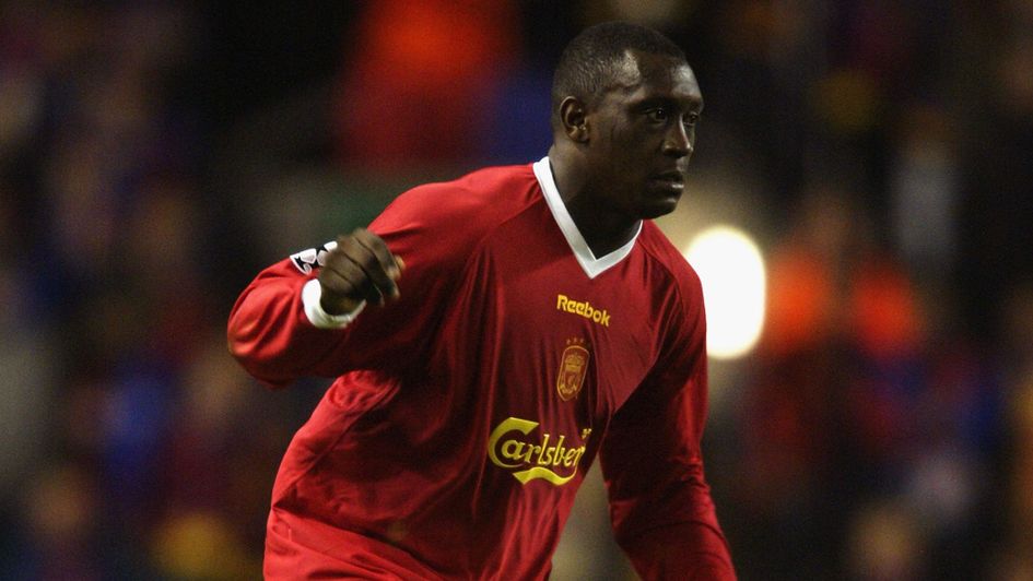 Emile Heskey in action for Liverpool