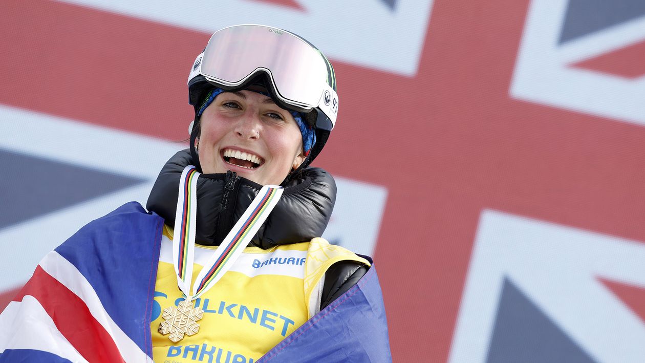 Britain’s Mia Brookes youngest snowboarding world champion at age of 16