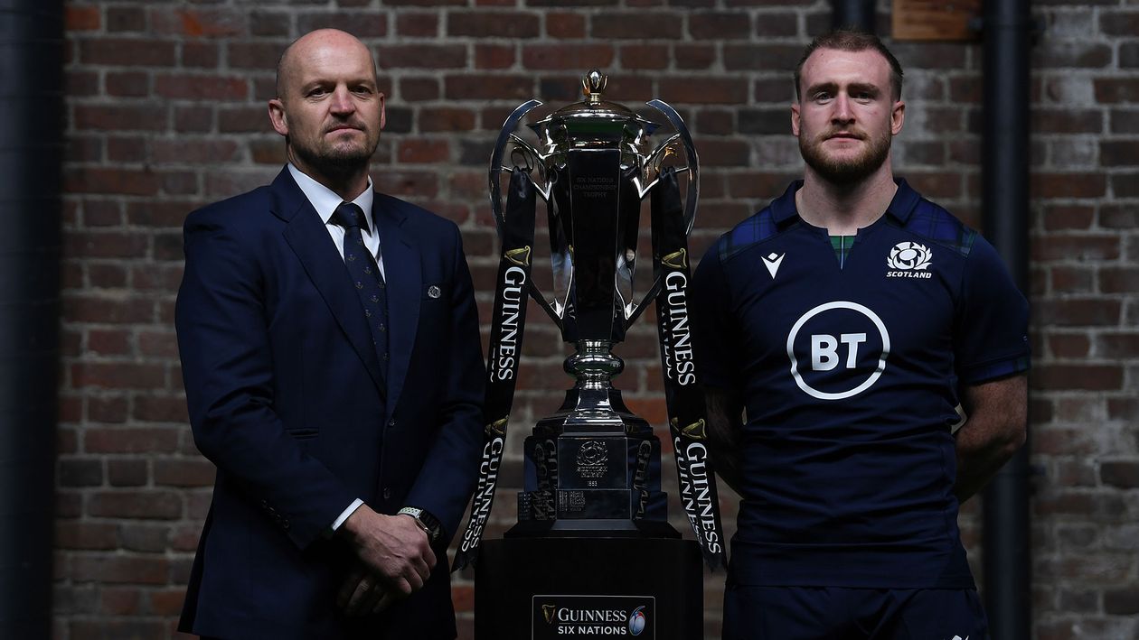 Scotland coach Gregor Townsend and new captain Stuart Hogg