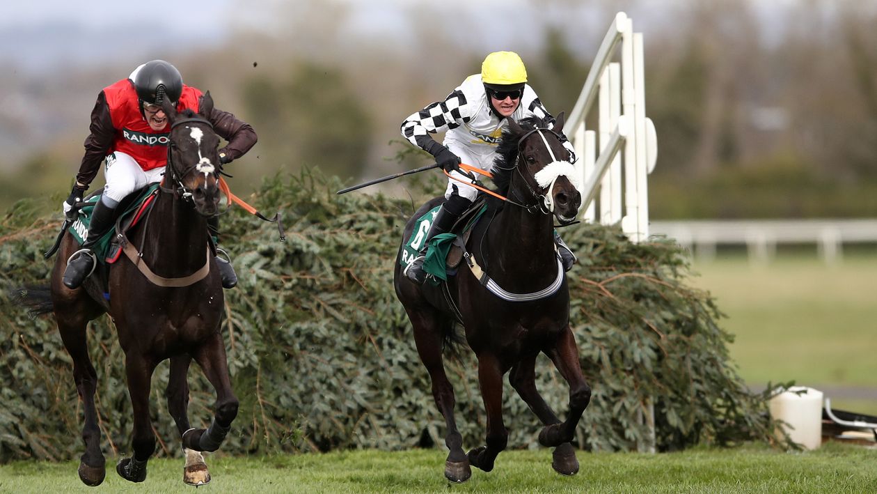 Cousin Pascal ridden by James King (right)