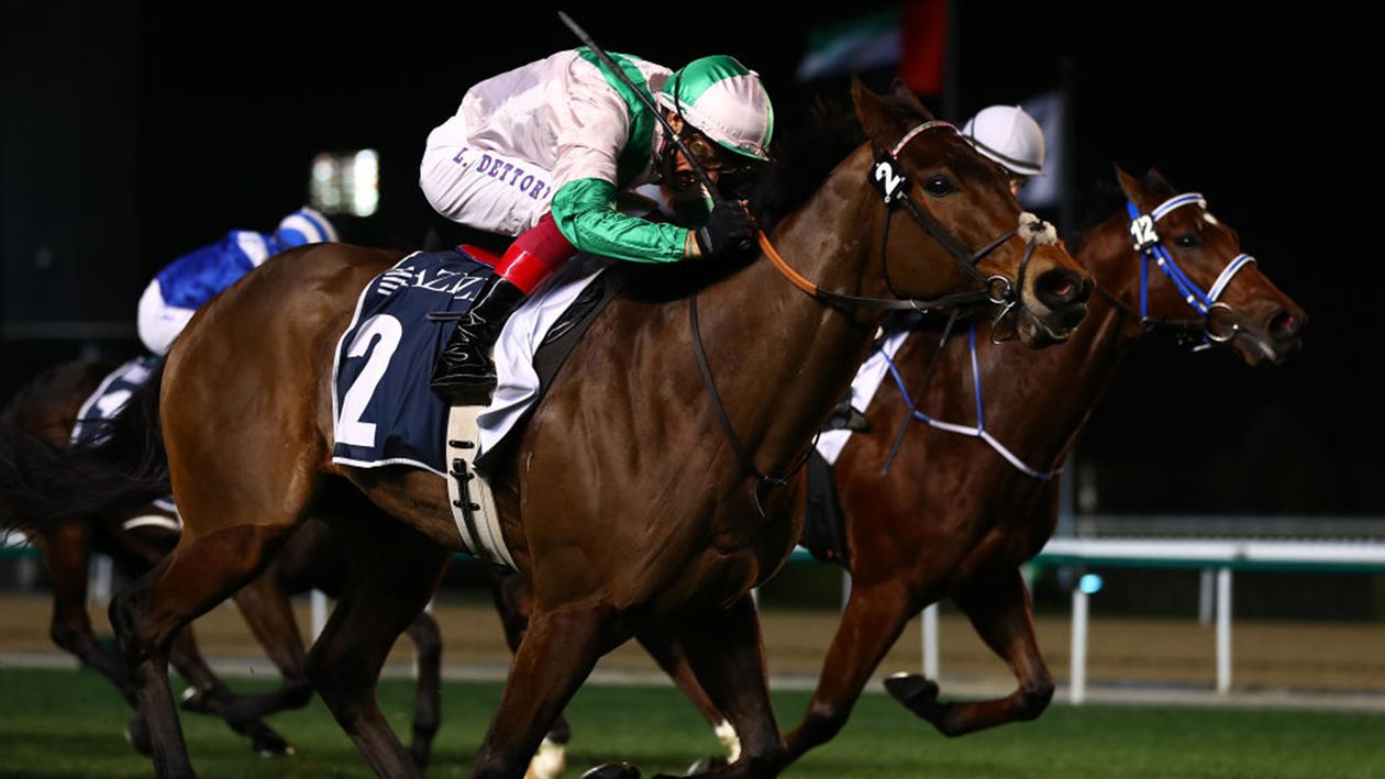Equilateral winning at Meydan