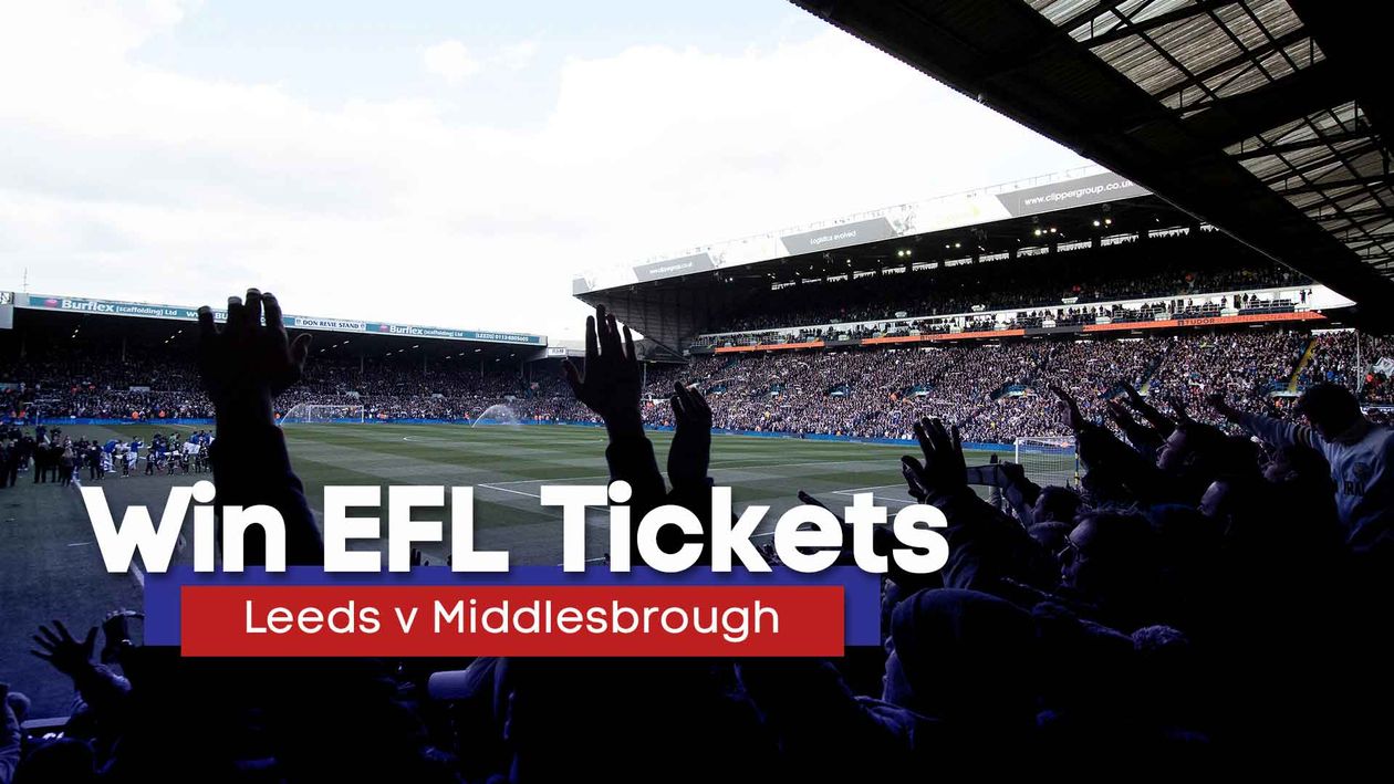 You could win tickets for Leeds v Middlesbrough