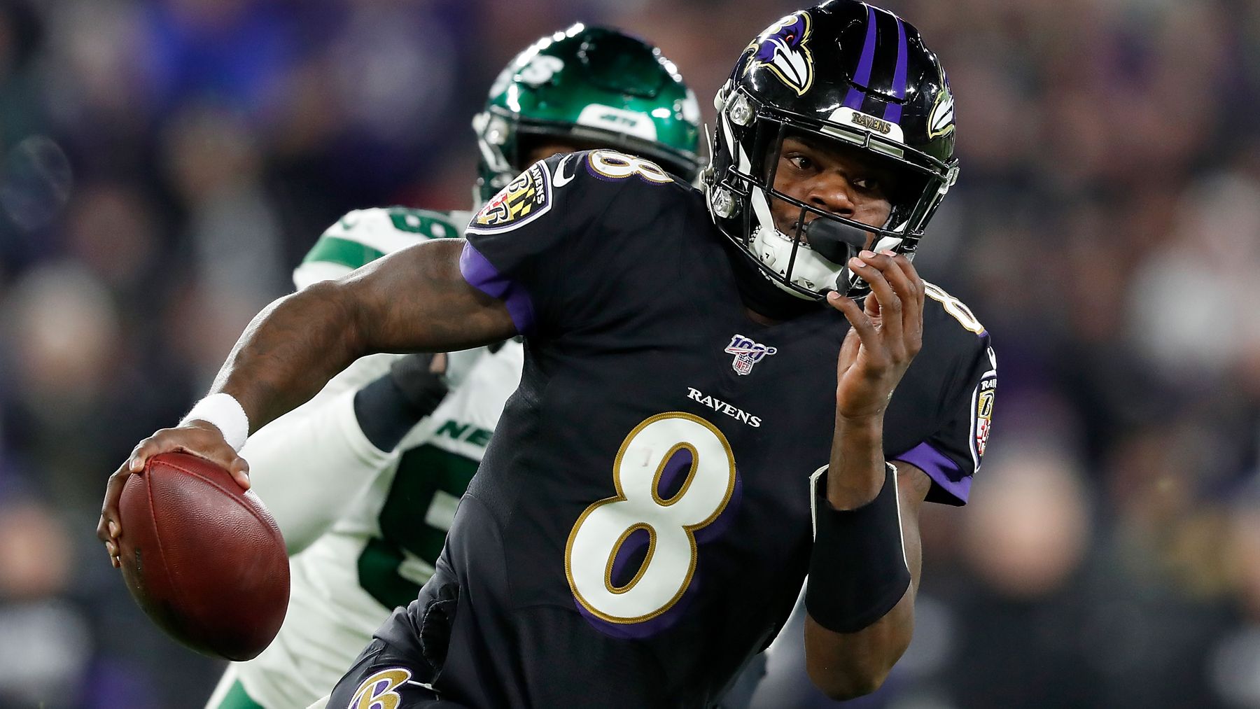 Lamar Jackson makes history as Baltimore Ravens beat New York Jets