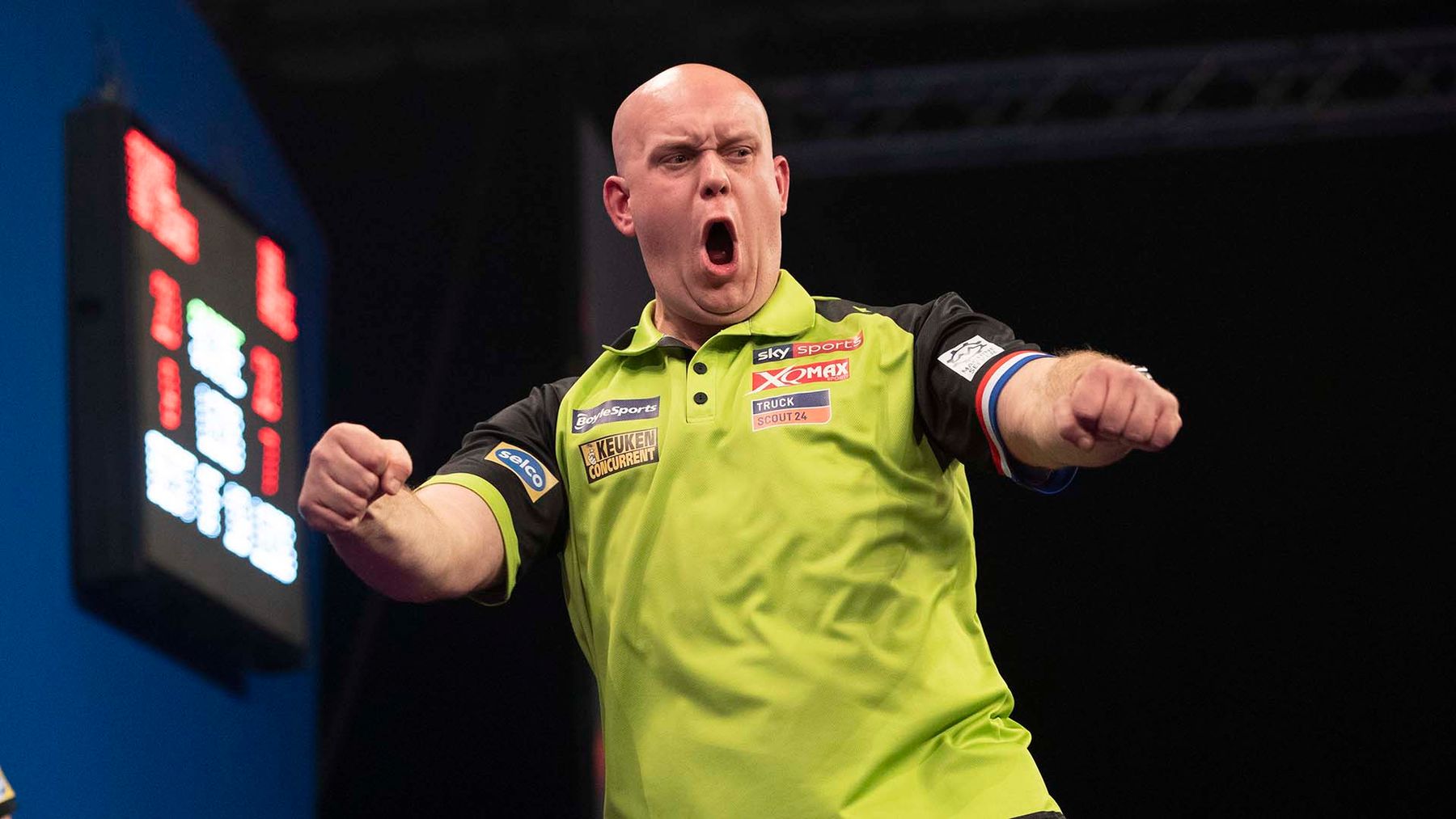 Darts results Michael van Gerwen wins 107 to earn meeting with Adrian