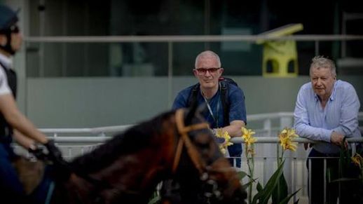 Familiar faces at Sha Tin trackwork (Alex Evers / HKJC)