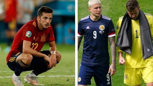 Spain and Scotland both suffered disappointing results in their opening Euro 2020 games.