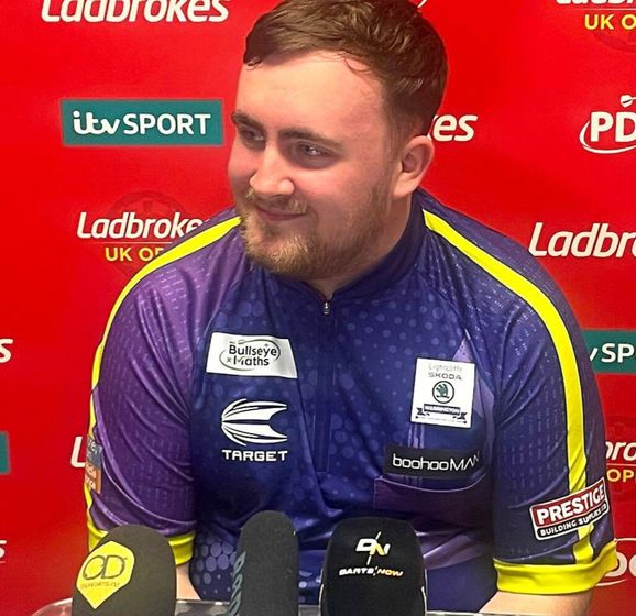 Darts results Luke Littler beats Dave Chisnall to reach UK Open