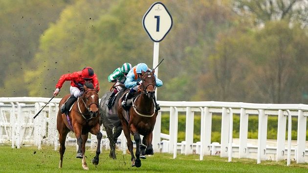 The Gatekeeper (right) was narrowly denied by Chipotle in a thrilling finish