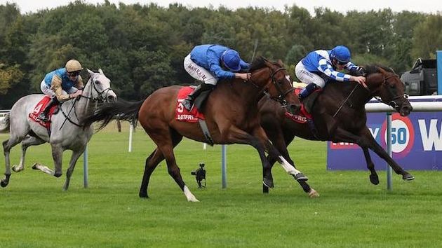 Royal Dubai wins the Rose Of Lancaster (Grossick Photography/The Jockey Club)