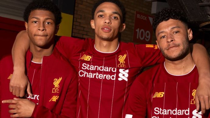 Liverpool's new home kit for the 2019/20 Premier League season