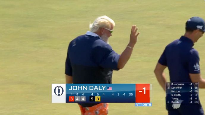 Scroll down to watch an incredible eagle putt from John Daly