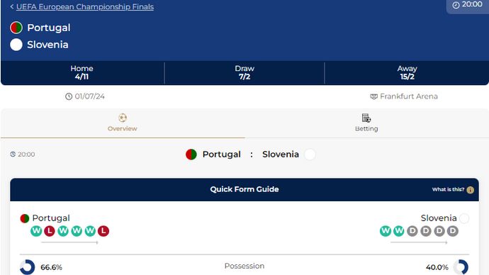 CLICK for odds, form & stats in our NEW match page