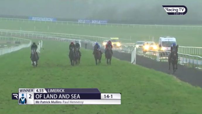 Racing TV footage shows how wide Mullins went to take the all-weather route