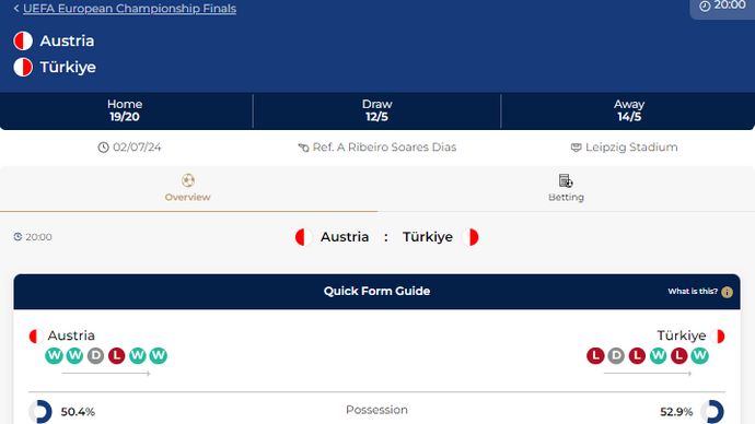CLICK for odds, form & stats in our NEW match page