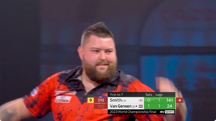 Michael Smith hits a nine-darter