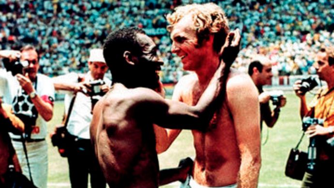 Pele and Bobby Moore