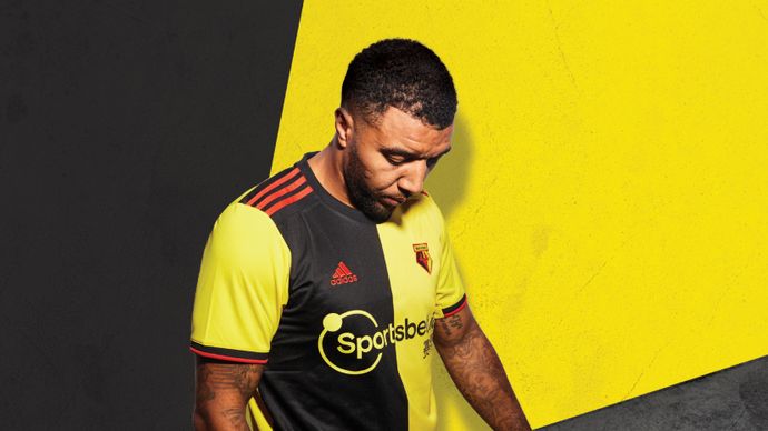 Watford's new home kit for the 2019/20 Premier League season