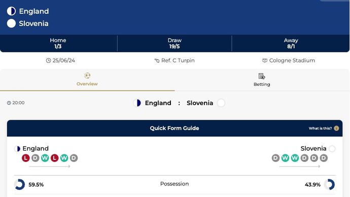 CLICK for odds, form & stats in our NEW match page