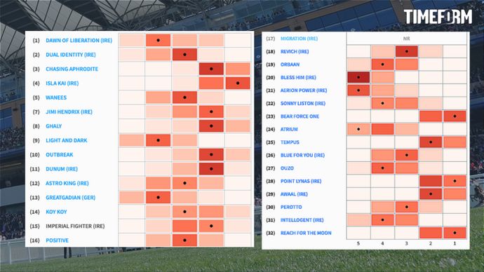 Royal Hunt Cup Timeform pace map