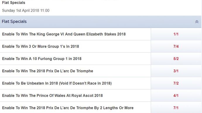 Enable specials (prices correct 11am 09/10/2017)