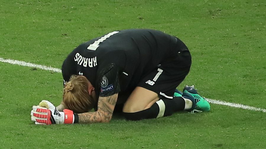 Loris Karius is left devastated by his mistakes