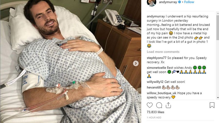 Andy Murray's Instagram post