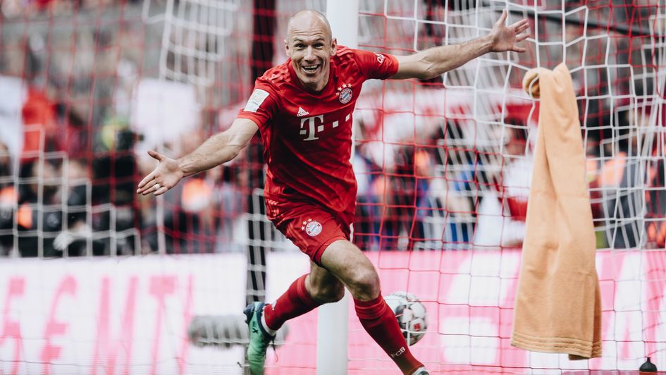 Arjen Robben: The Dutchman scored in Bayern's Bundesliga finale against Eintracht Frankfurt