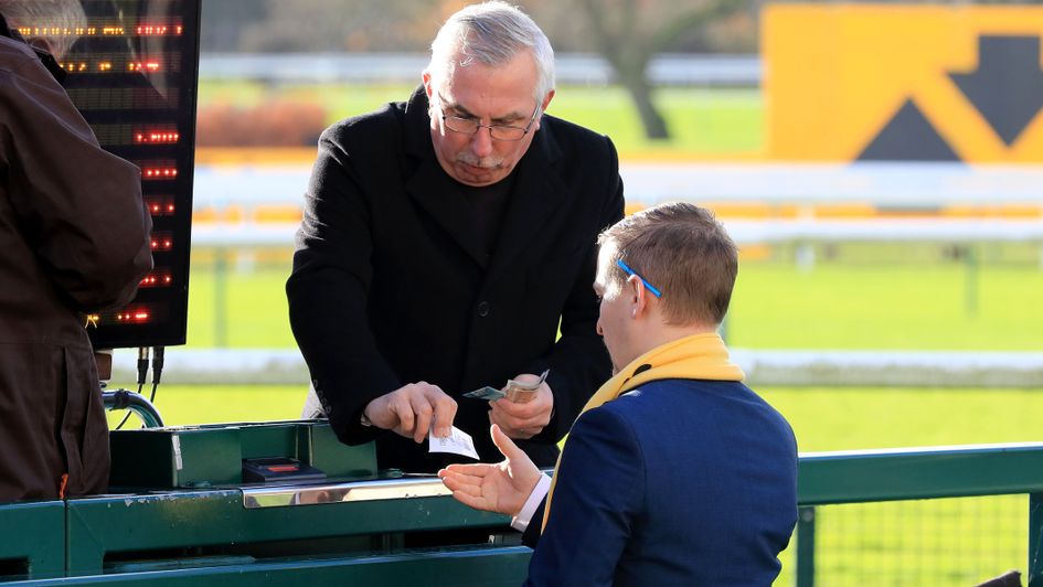 A punter gets on early