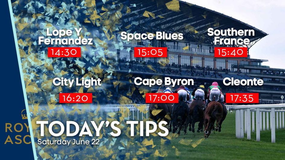 Our headline tips for Saturday's races at Royal Ascot