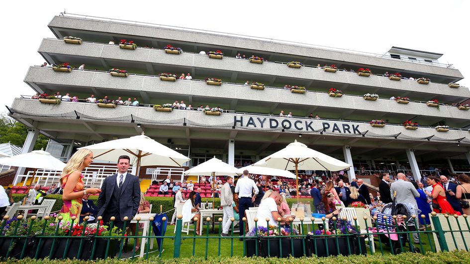 The scene at Haydock Park