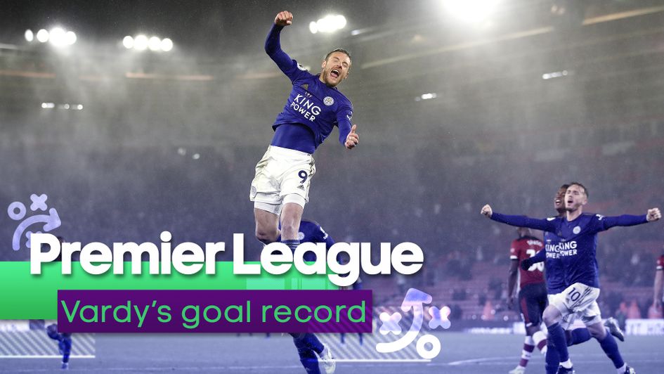 We look at Jamie Vardy's Premier League goal record