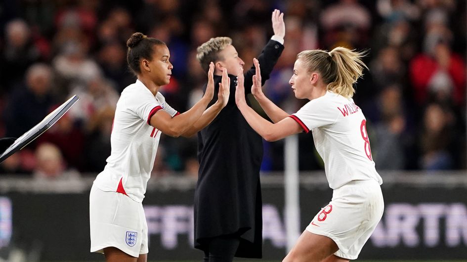 Nikita Parris (left) and Leah Williamson will play a key role for England at the Women's Euros