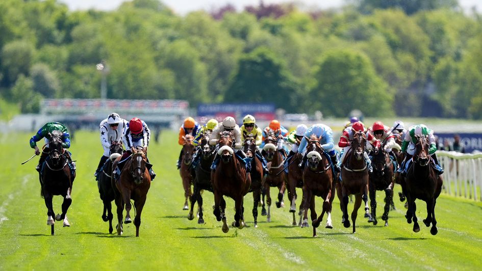 Persian Spring (far right) wins at York on Thursday