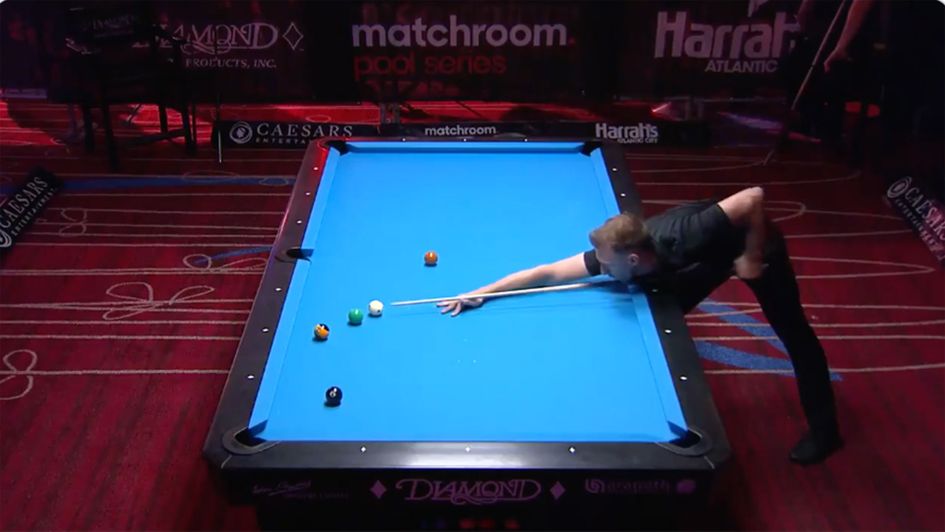 Judd Trump in action at the US Open Pool Championship