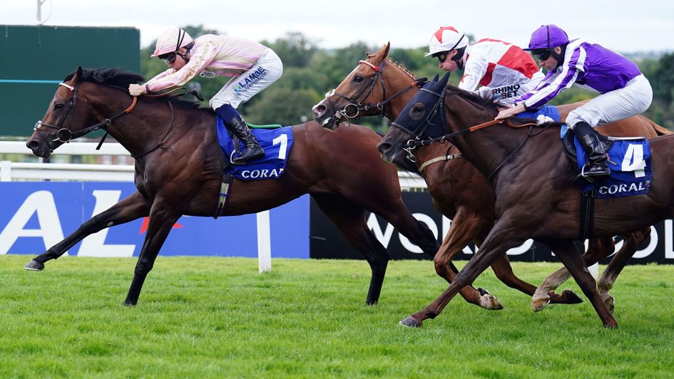 Cicero's Gift sweeps to the front at Sandown