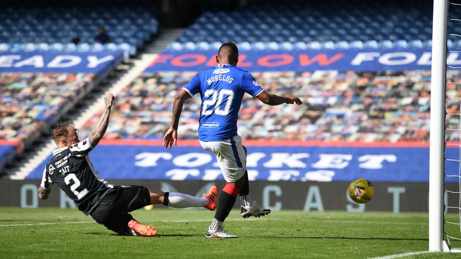 Alfredo Morelos: Colombian forward scores for Rangers against St Mirren