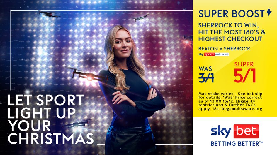 Sky Bet are offering a Price Boost for the Fallon Sherrock match treble