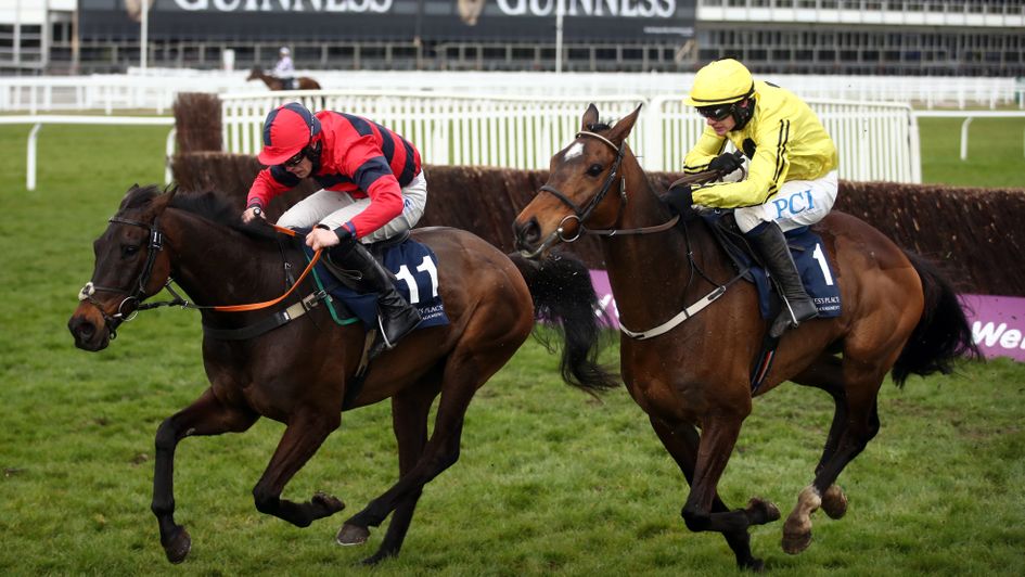 Porlock Bay (left) ridden by Lorcan Williams on their way to victory
