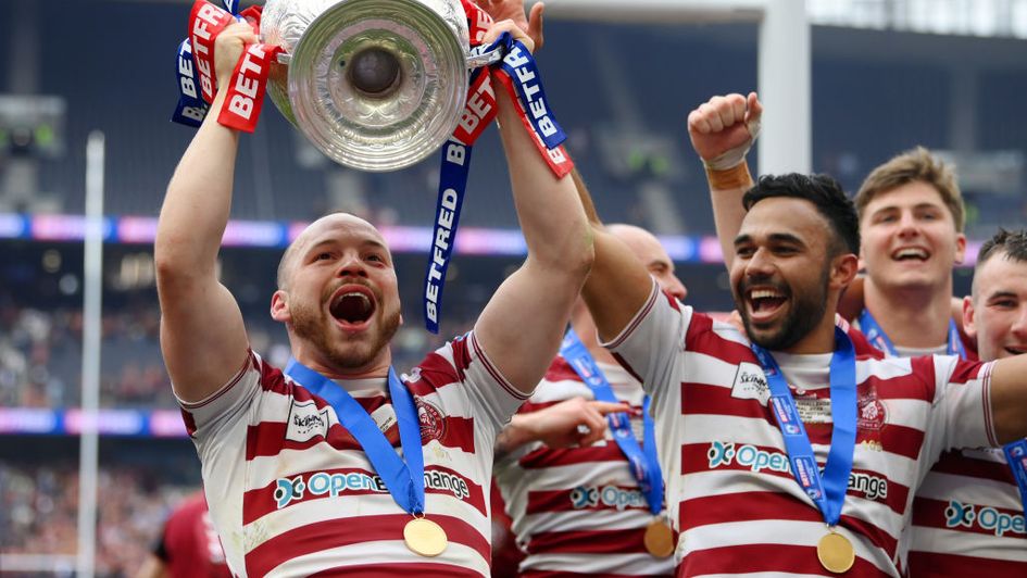 Match-winner Marshall leads the celebrations for Wigan