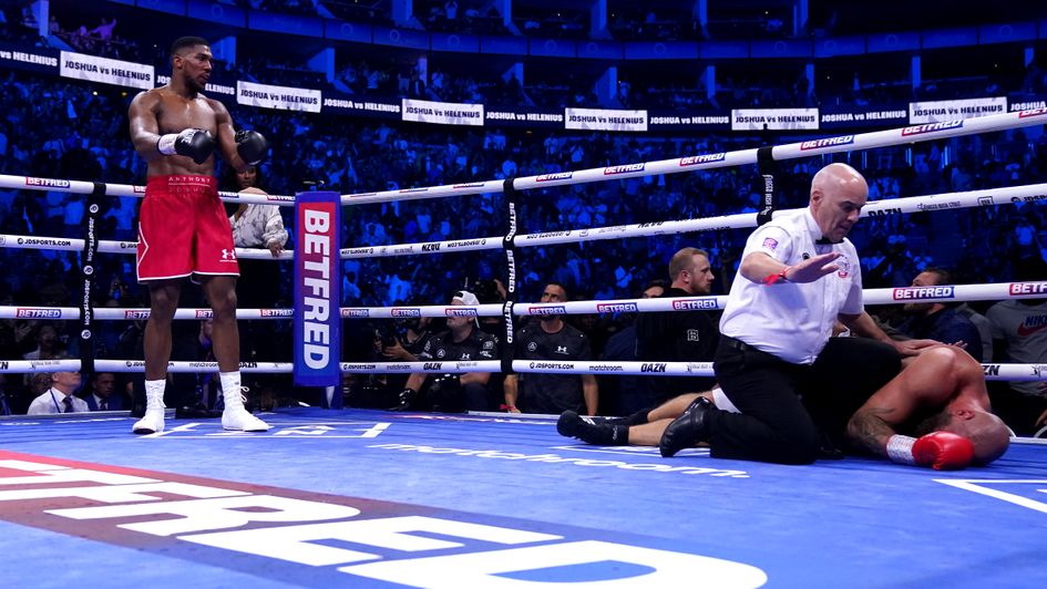 Anthony Joshua produced a highlight-reel stoppage