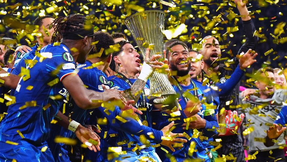 Chelsea lift the Conference League trophy