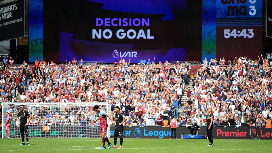 One of the many VAR decisions at the London Stadium