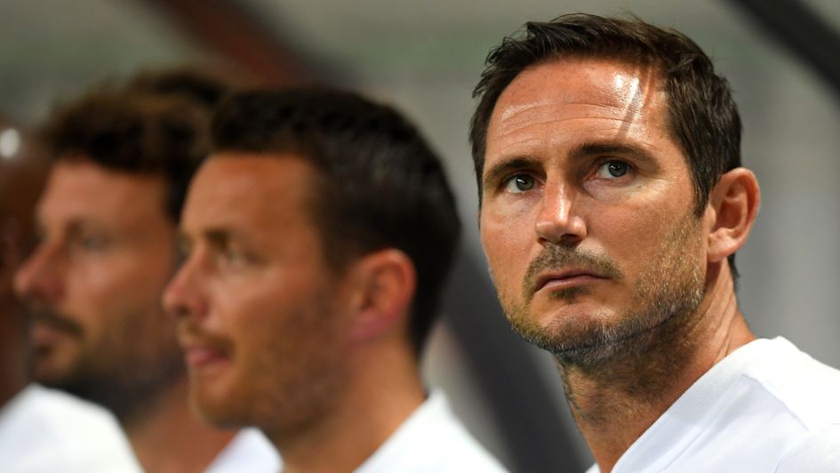 Frank Lampard: Chelsea manager pictured in pre-season