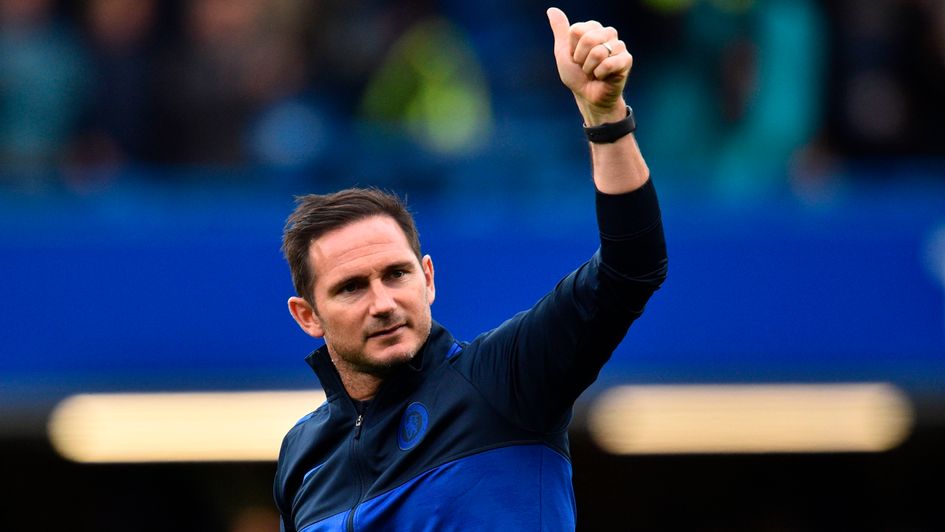 Frank Lampard: Chelsea manager salutes fans at Stamford Bridge after their win over Brighton