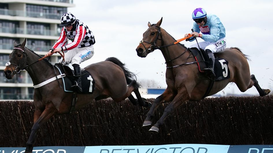 I K Brunel (right) jumps his way to victory