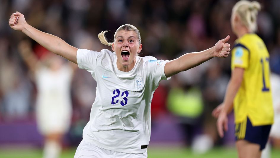 Alessia Russo scored an audacious third for England as they progressed to the final of the Women's Euros