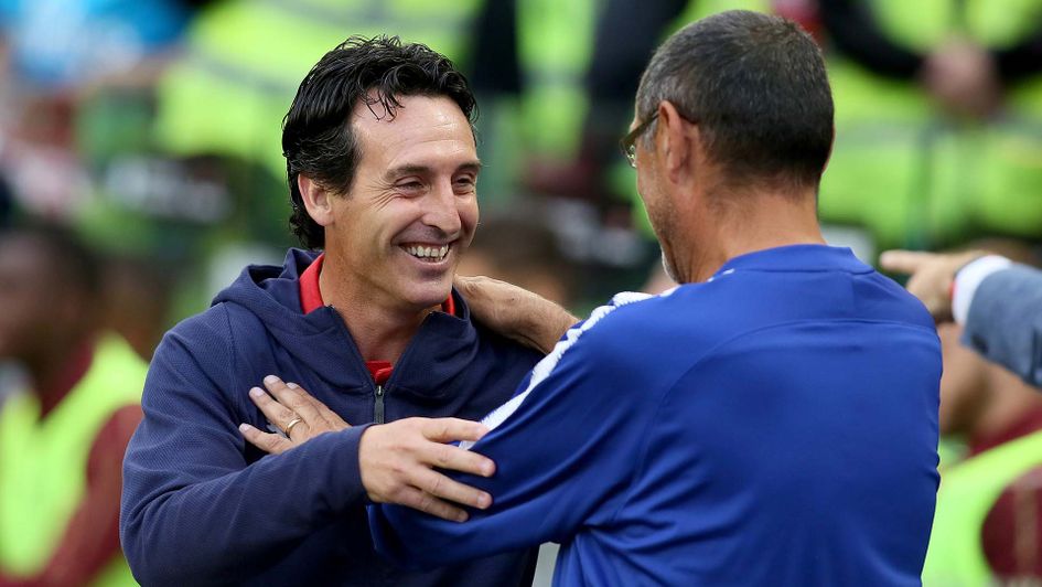 Unai Emery and Maurizio Sarri clash at Stamford Bridge