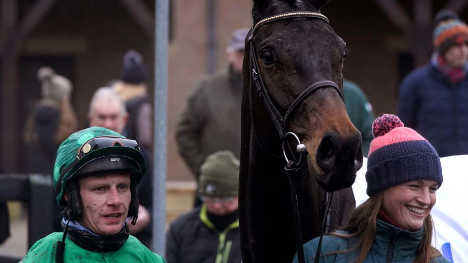 Paul Townend reacts after winning the SkyBet Moscow Flyer Novice Hurdle with Impaire Et Passe
